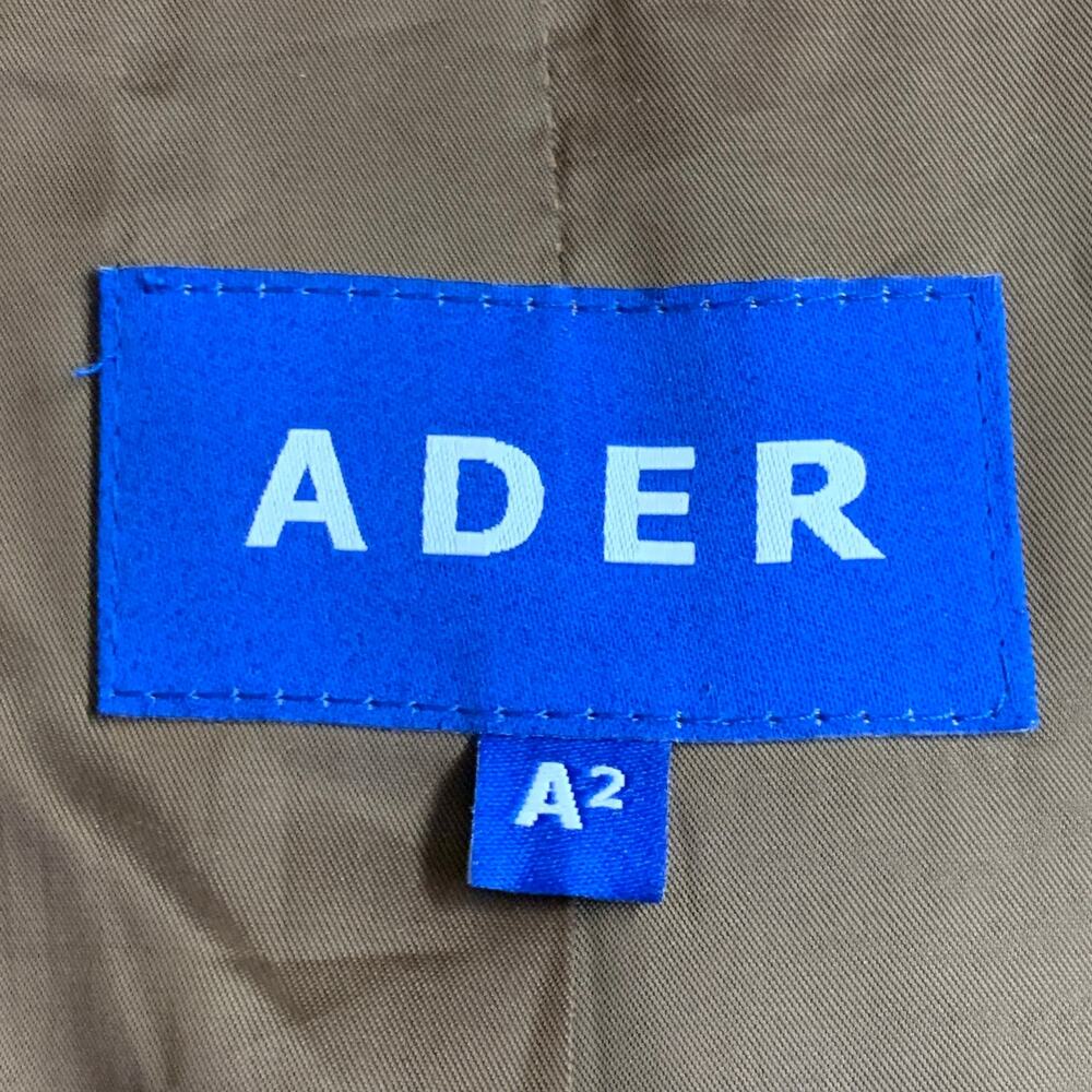 ADER ERROR Size M Brown Plaid Wool Blend One Pock… - image 6